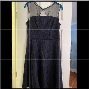 Blue and Black lace dress